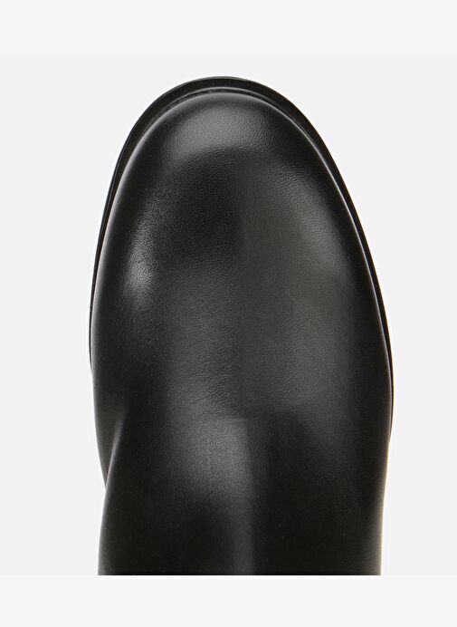 Kadın Deri Siyah Tokalı Düz Bot 01BOH313420A100 - Görsel 6