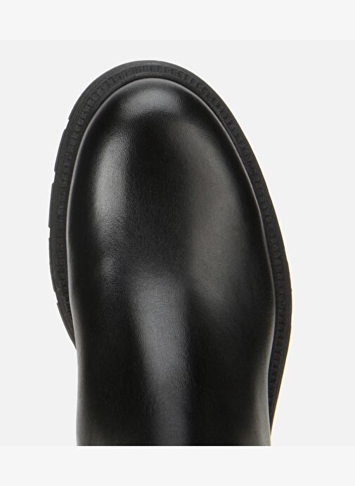 Kadın Deri Siyah Yumuşak Dokulu Bilekte Düz Bot 01BOH313470A100 - Görsel 6