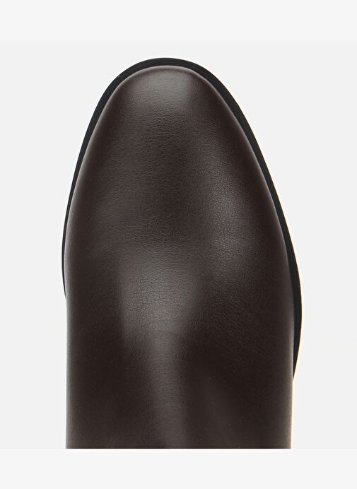 Kadın Kahverengi Metal Detaylı Bilekte Düz Bot 01BOH314860A480 - Görsel 6