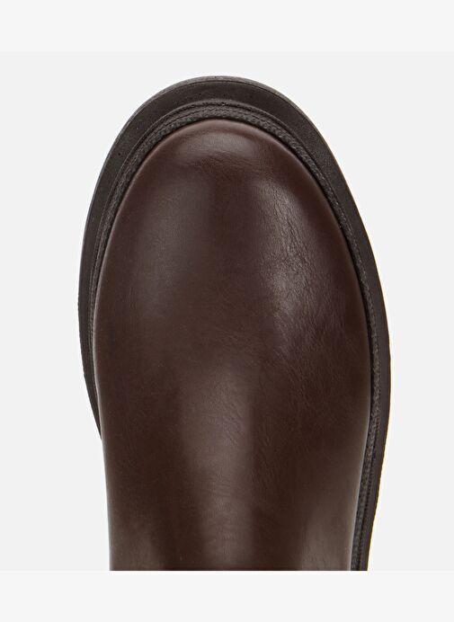 Kadın Kahverengi Lastik Detaylı Kalın Tabanlı Düz Bot 01BOH314880A480 - Görsel 6