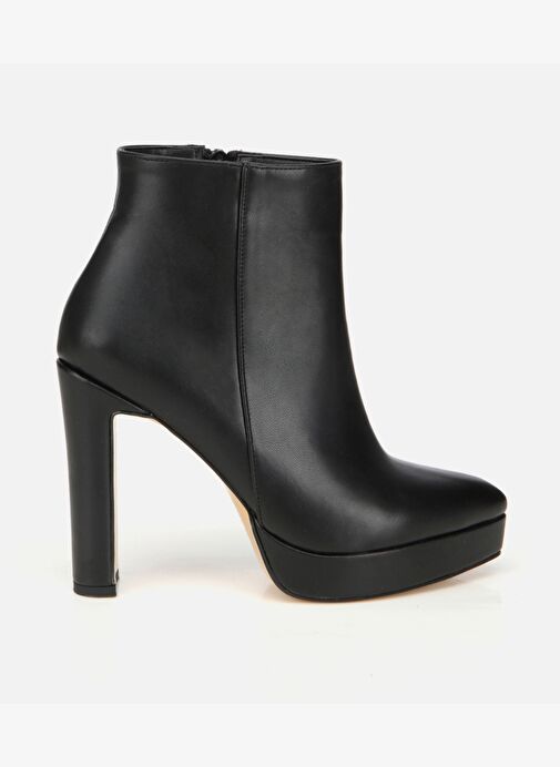 Kadın Siyah Yüksek Topuklu Platform Topuklu Bot 01BOH315040A100 - Görsel 2