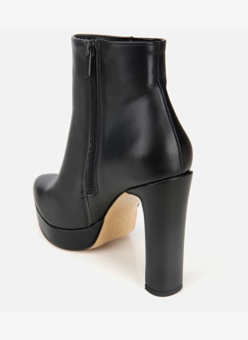 Kadın Siyah Yüksek Topuklu Platform Topuklu Bot 01BOH315040A100 - Görsel 7