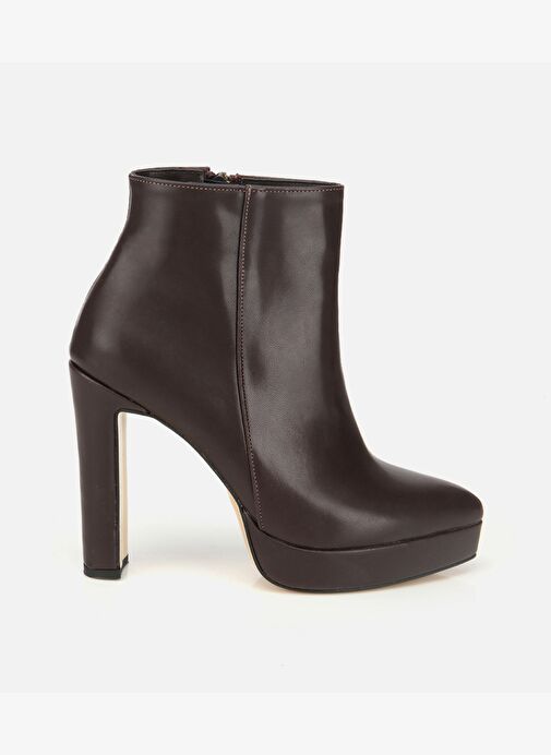 Kadın Kahverengi Yüksek Topuklu Platform Topuklu Bot 01BOH315040A480 - Görsel 2