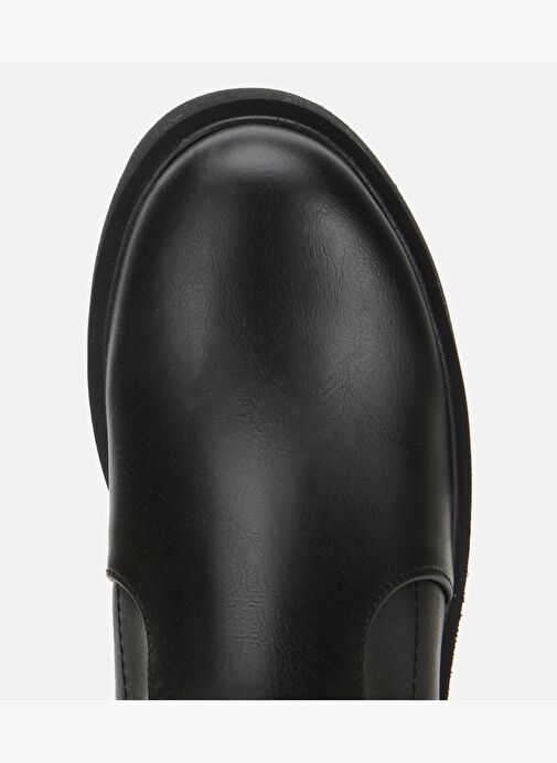 Kadın Siyah Streç Kalın Tabanlı Yüksek Topuklu Bot 01BOH315050A100 - Görsel 6