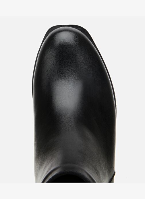 Kadın Deri Siyah Hafif Dolgu Bilekte Topuklu Bot 01BOH315790A100 - Görsel 6