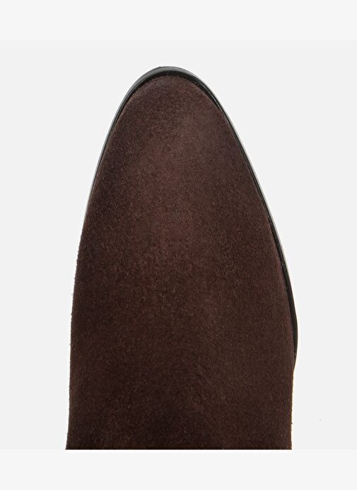 Kadın Süet Deri Kahverengi Bilek Detaylı Topuklu Bot 01BOH317680A480 - Görsel 6