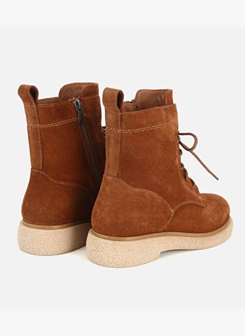 Hotiç Hotiç Kadın Süet Deri Taba Fermuarlı Postal Düz Bot 01BOH318490A370 | Boyner Taba - 5. görsel