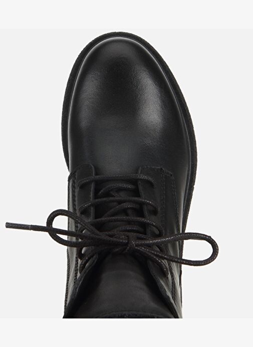 Hotiç Hotiç Kadın Deri Siyah Fermuarlı Postal Düz Bot 01BOH318500A100 | Boyner Siyah - 6. görsel