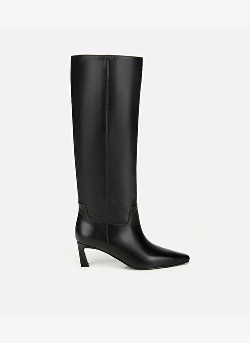 Kadın Deri Siyah Sivri Burunlu Topuklu Çizme 01CIH313240A100 - Görsel 2
