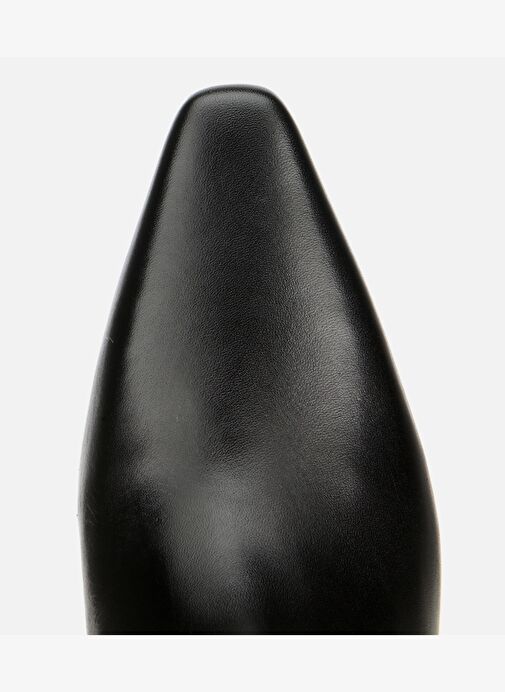 Kadın Deri Siyah Sivri Burunlu Topuklu Çizme 01CIH313240A100 - Görsel 6