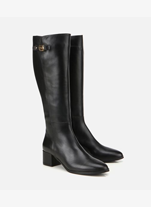 Kadın Deri Siyah Tokalı Topuklu Çizme 01CIH313350A100 - Görsel 3