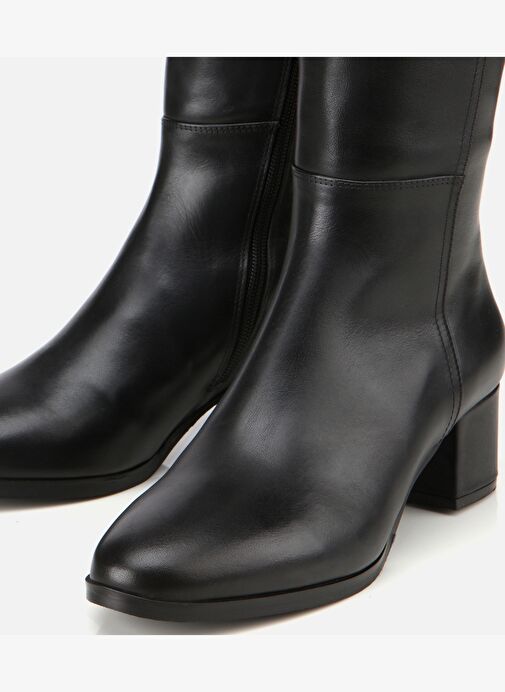 Kadın Deri Siyah Tokalı Topuklu Çizme 01CIH313350A100 - Görsel 6