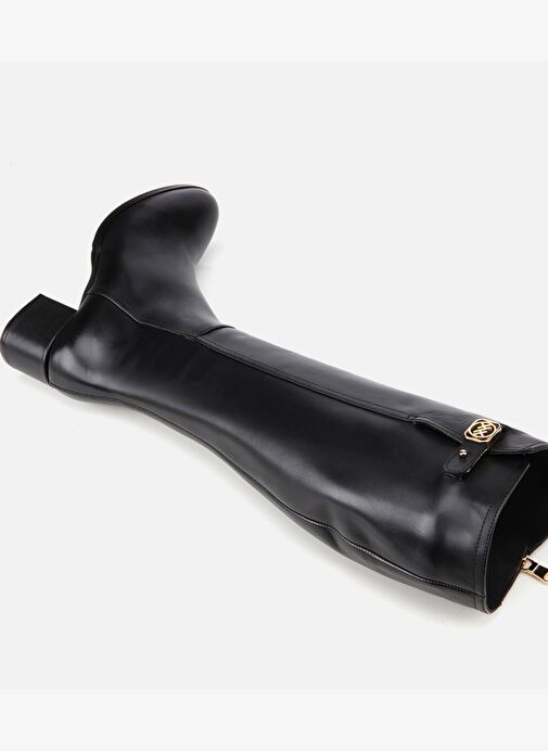 Kadın Deri Siyah Tokalı Topuklu Çizme 01CIH313350A100 - Görsel 8