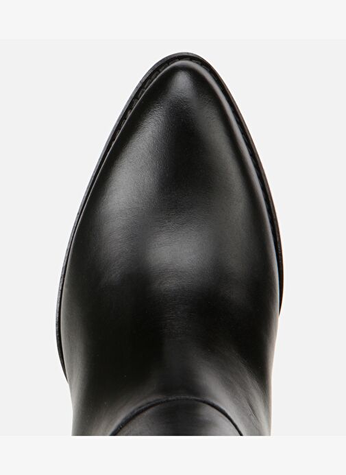 Kadın Deri Siyah Metal Detaylı Topuklu Çizme 01CIH313490A100 - Görsel 6