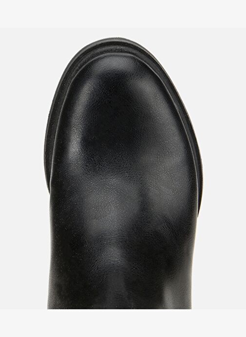 Kadın Siyah Streç Metal Detaylı Topuklu Çizme 01CIH315150A100 - Görsel 6