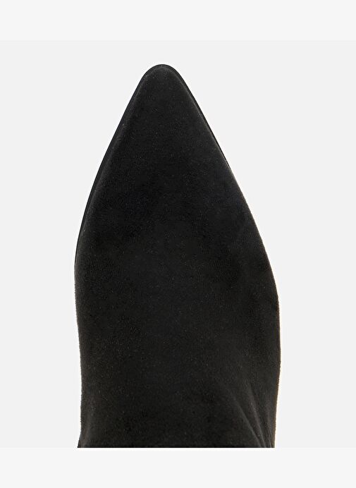 Kadın Süet Siyah Tokalı İnce Topuklu Bot 01CIH315200A100 - Görsel 6