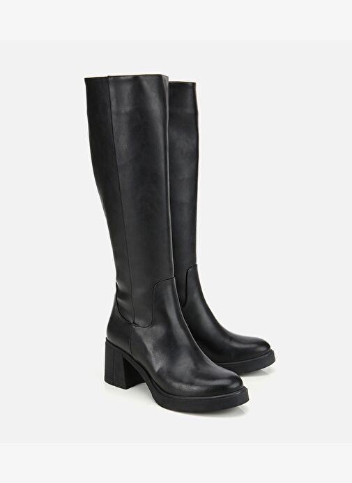 Kadın Siyah Yüksek Topuklu Çizme 01CIH315220A100 - Görsel 3