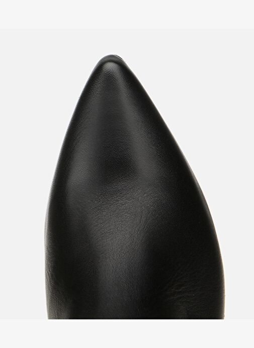 Kadın Deri Siyah Sivri Burunlu İnce Topuklu Çizme 01CIH316940A100 - Görsel 6