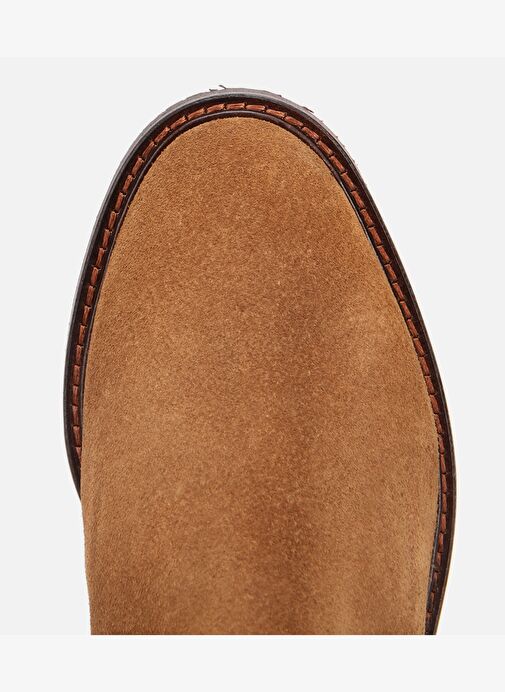 Kadın Süet Deri Taba Tokalı Binici Düz Çizme 01CIH317330A340 - Görsel 6