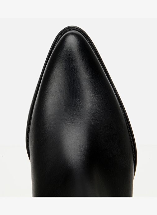 Kadın Deri Siyah İşleme Detaylı Western Kovboy Çizme 01CIH317760A100 - Görsel 6