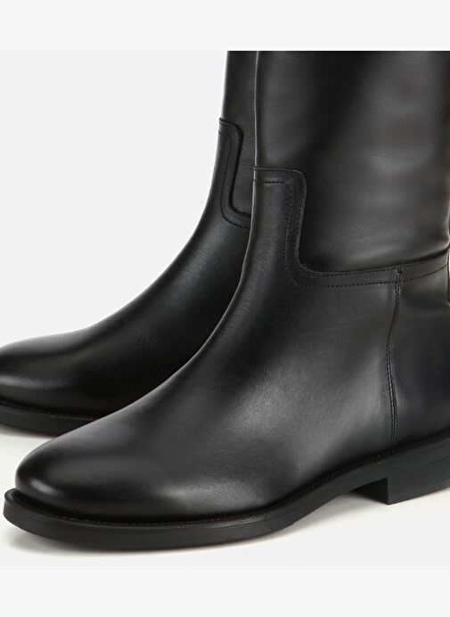 Hotiç Hotiç Kadın Deri Siyah Kemer Detaylı Düz Çizme 01CIH317770A100 Bot | Boyner Siyah - 4. görsel