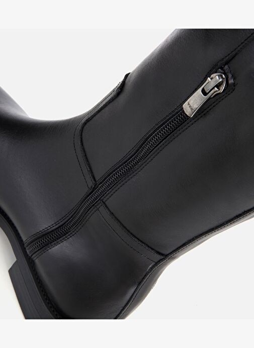 Hotiç Hotiç Kadın Deri Siyah Kemer Detaylı Düz Çizme 01CIH317770A100 Bot | Boyner Siyah - 8. görsel