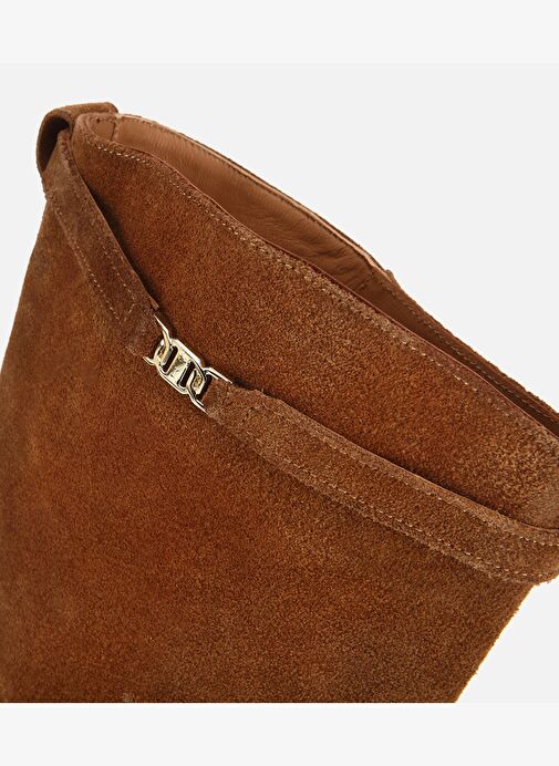 Hotiç Hotiç Kadın Süet Deri Taba Kemer Detaylı Düz Çizme 01CIH317780A410 Bot | Boyner Taba - 7. görsel