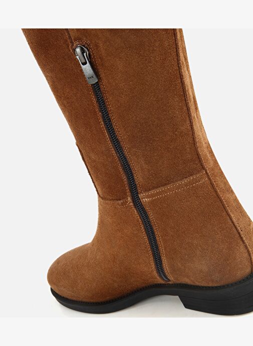 Hotiç Hotiç Kadın Süet Deri Taba Kemer Detaylı Düz Çizme 01CIH317780A410 Bot | Boyner Taba - 8. görsel