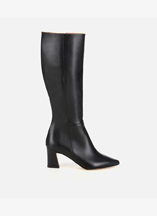 Hotiç Hotiç Kadın Deri Siyah Sivri Burunlu Topuklu Çizme 01CIH318420A100 Bot | Boyner Siyah - 2. görsel