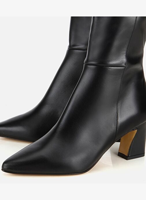 Hotiç Hotiç Kadın Deri Siyah Sivri Burunlu Topuklu Çizme 01CIH318420A100 Bot | Boyner Siyah - 4. görsel