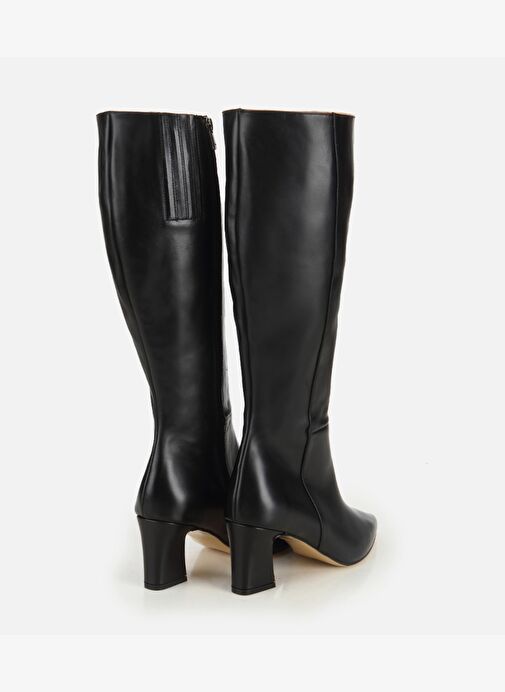 Hotiç Hotiç Kadın Deri Siyah Sivri Burunlu Topuklu Çizme 01CIH318420A100 Bot | Boyner Siyah - 5. görsel