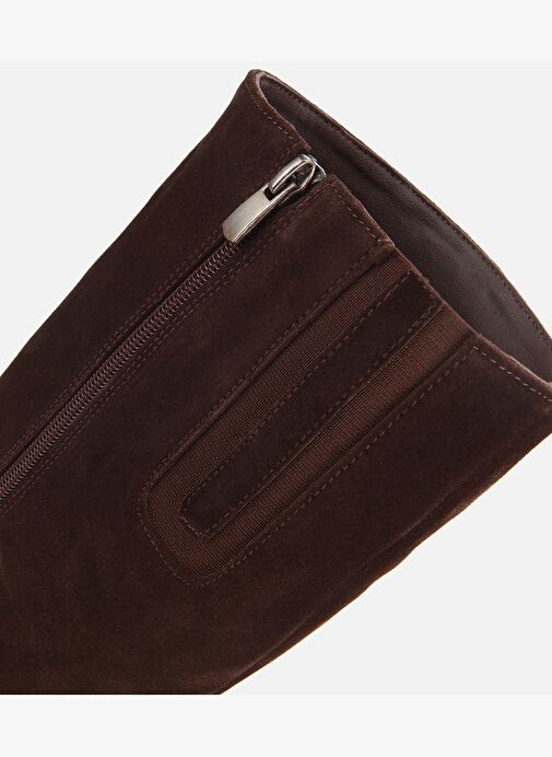 Hotiç Hotiç Kadın Süet Deri Kahverengi Düz Çizme 01CIH318730A480 Bot | Boyner Kahverengi - 7. görsel