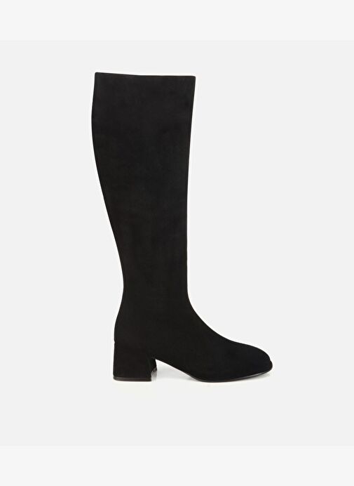 Hotiç Hotiç Kadın Süet Deri Siyah Lastik Detaylı Düz Çizme 01CIH318760A100 Bot | Boyner Siyah - 2. görsel