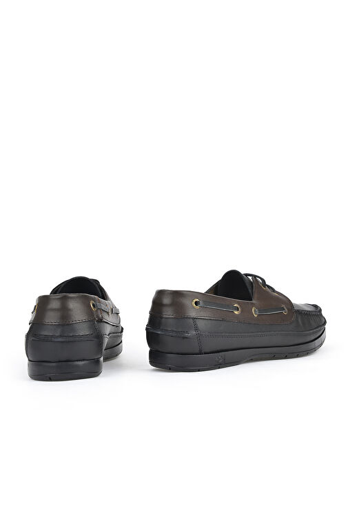 Ziya Siyah-Kahverengi Erkek Deri Günlük Ayakkabı 101119 29_001 - Görsel 6