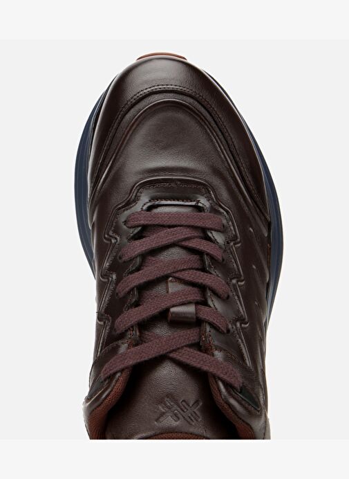 Erkek Deri Kahverengi Kalın Tabanlı Spor Ayakkabı 02AYH311360A480 - Görsel 6