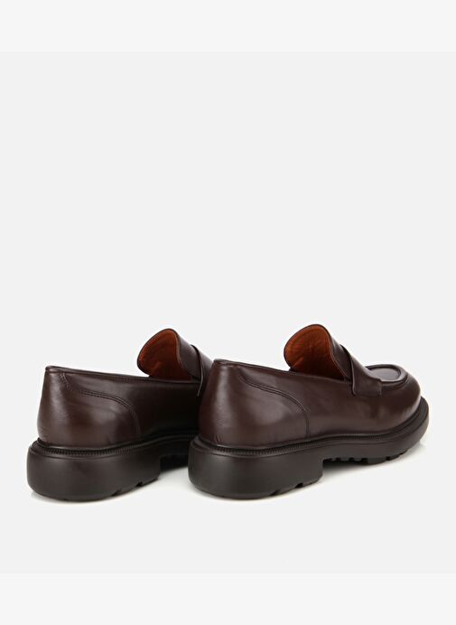 Erkek Deri Kahverengi Yumuşak Dokulu Klasik Loafer 02AYH311880A480 - Görsel 5