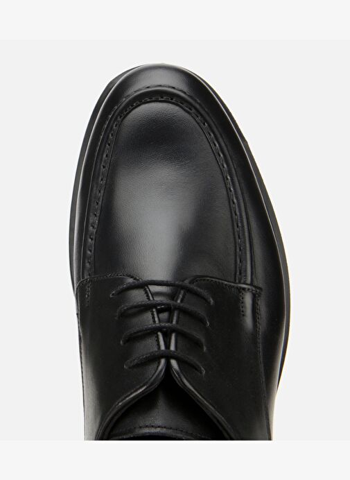Erkek Deri Siyah Dikiş Detaylı Günlük Ayakkabı 02AYH311960A100 - Görsel 6