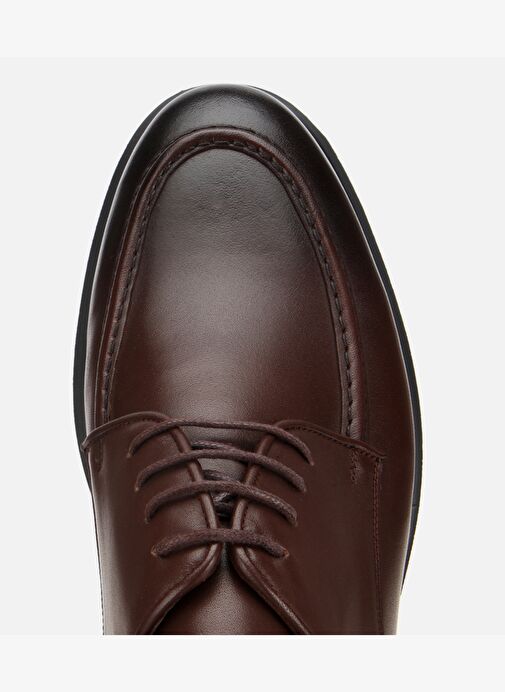 Erkek Deri Kahverengi Dikiş Detaylı Günlük Ayakkabı 02AYH311960A480 - Görsel 6