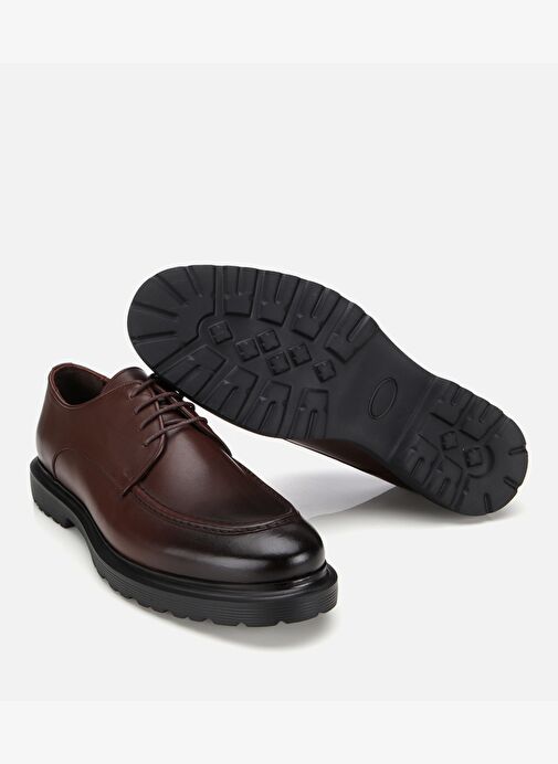 Erkek Deri Kahverengi Dikiş Detaylı Günlük Ayakkabı 02AYH311960A480 - Görsel 7