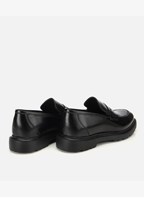 Erkek Açma Deri Siyah Klasik Loafer 02AYH311990A100 - Görsel 5
