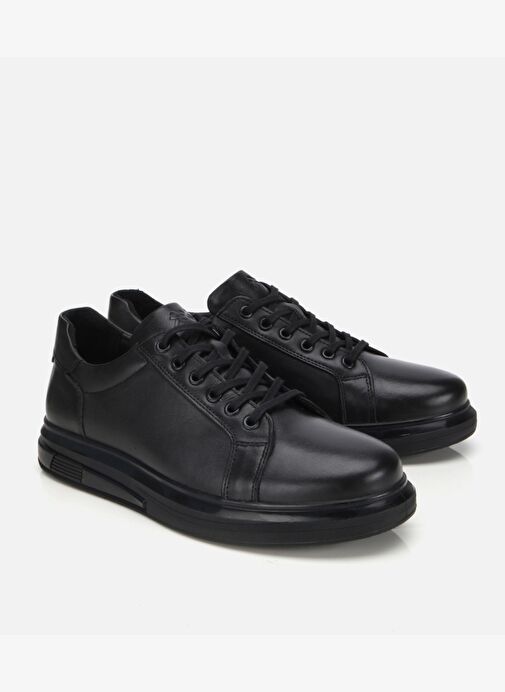 Erkek Deri Siyah Comfort Spor Ayakkabı 02AYH312010A100 - Görsel 3