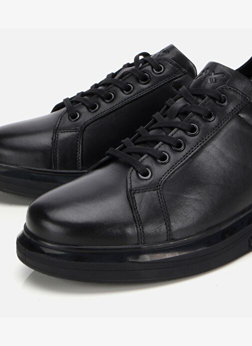 Erkek Deri Siyah Comfort Spor Ayakkabı 02AYH312010A100 - Görsel 4