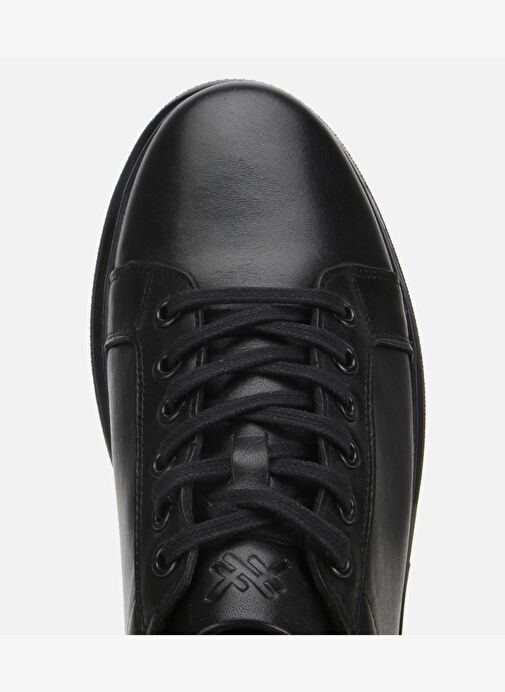 Erkek Deri Siyah Comfort Spor Ayakkabı 02AYH312010A100 - Görsel 6