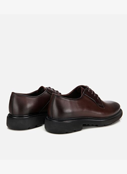 Erkek Deri Kahverengi Bağcıklı Günlük Ayakkabı 02AYH312090A480 - Görsel 5