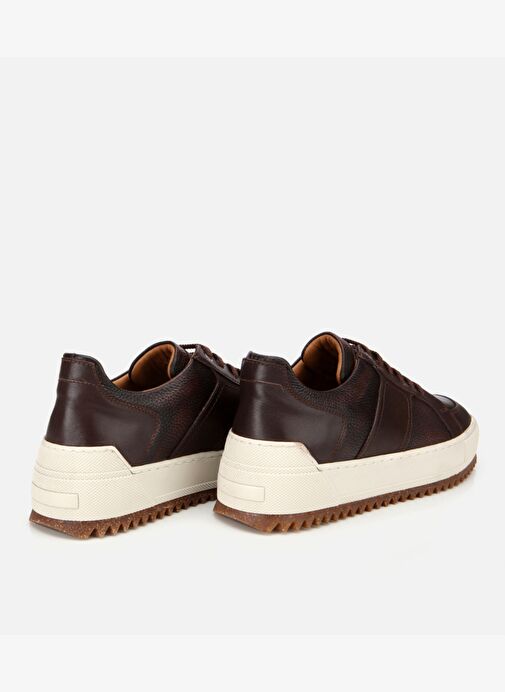 Erkek Deri Kahverengi Yumuşak Dokulu Kalın Tabanlı Spor Ayakkabı 02AYH312150A480 - Görsel 5