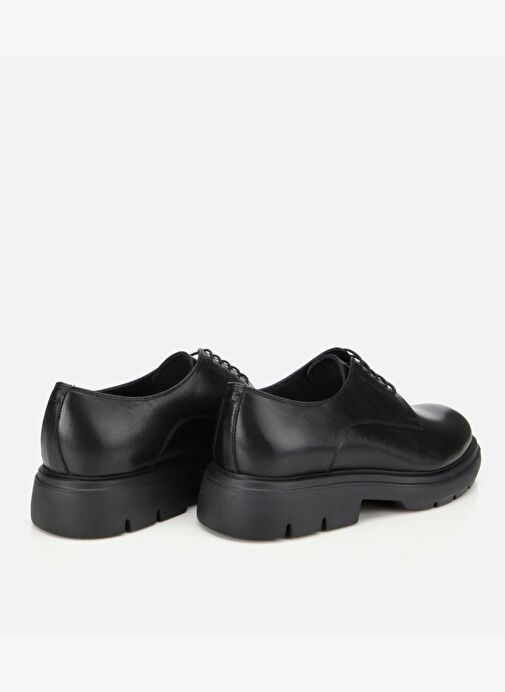 Erkek Deri Siyah Kalın Tabanlı Günlük Ayakkabı 02AYH312170A100 - Görsel 5