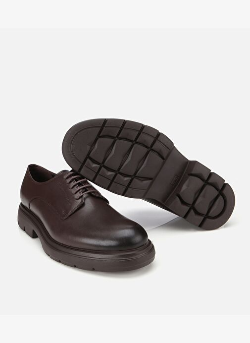 Erkek Deri Kahverengi Kalın Tabanlı Günlük Ayakkabı 02AYH312170A480 - Görsel 7