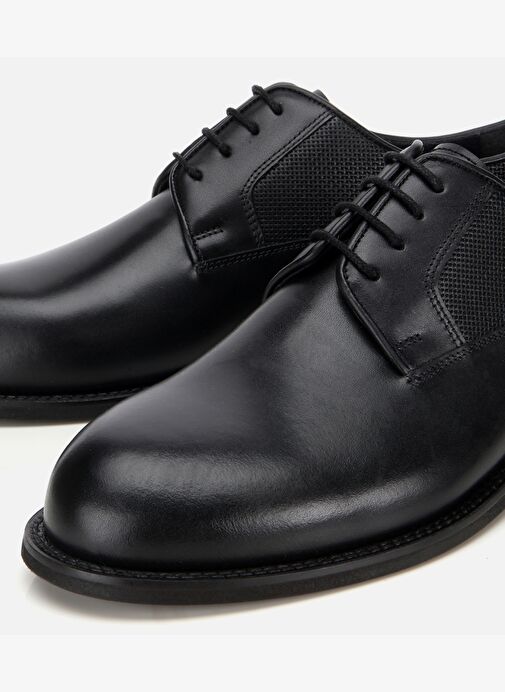 Erkek Deri Siyah Klasik Ayakkabı 02AYH313780A100 - Görsel 4