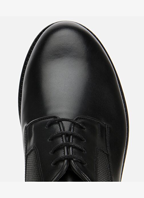 Erkek Deri Siyah Klasik Ayakkabı 02AYH313780A100 - Görsel 6