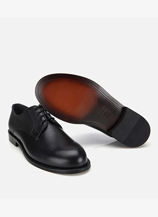 Erkek Deri Siyah Klasik Ayakkabı 02AYH313780A100 - Görsel 7